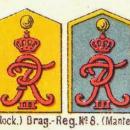 Schulterstücke, Dragoner-Regiment Nr. 8, Die Uniformen der deutschen Armee, Ruhl, Tafel 31